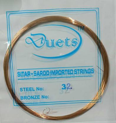 DUETS SITAR SAROD IMPORTED PHOSPHOR BRONZE No 32 Sitar Strings