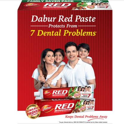 Dabur Red Toothpaste  (1000 g, Pack of 2) at Rs. 284