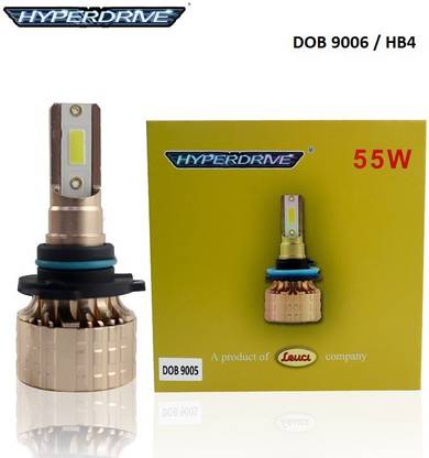 HyperDrive 9006 / HB4 WITH CANBUS 55W 8000lm LED LIGHT Bulbs (Cool White) 6500K DOB CHIP Ip67 Vehical HID Kit