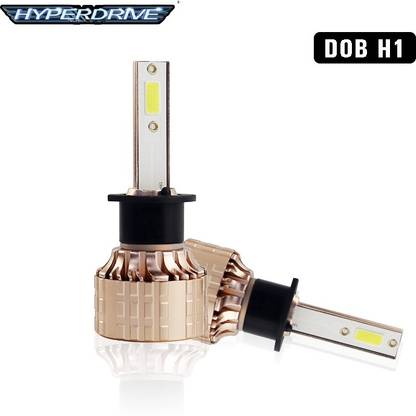 HyperDrive H1 WITH CANBUS 55W 8000lm LED LIGHT Bulbs (Cool White) 6500K DOB CHIP Ip67 Vehical HID Kit