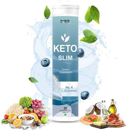 Vokin Biotech Keto Slim Tablets For Weight Loss Dietary Supplement Effervescent Water Soluble
