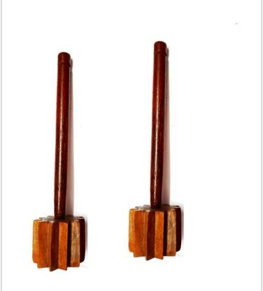 VGS MARKETINGS Quality Wooden Handcrafted, ravai, Whisk Beater, Wooden Mathani, Ravi, Ravai Churner,Milk Curdler, lassi mathni,pav bhaji Masher,Curd Masher Wood Flat Whisk
