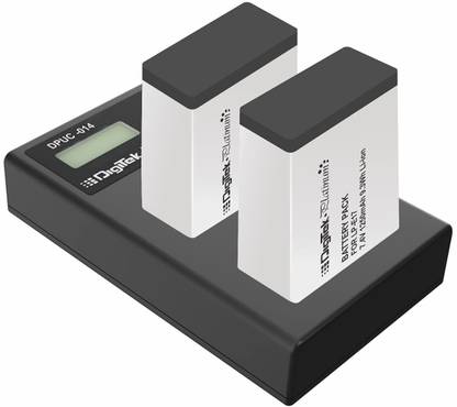 DIGITEK Platinum Dual Port Li-ion LCD Battery Charger with 2 Nos of 1250mAh Capacity LP E17 Li-ion Battery Combo Pack (DPUC-014 D E17)  Camera Battery Charger