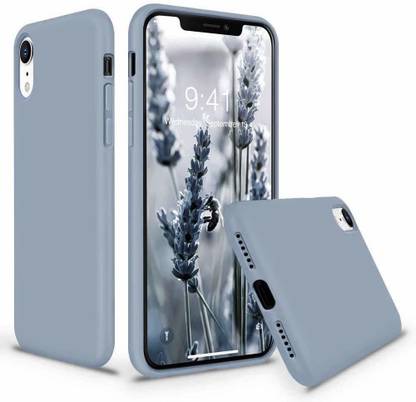 MAG BEE Back Cover for Apple iPhone XR Silicone Soft Back Cover Case (Grey, Shock Proof)