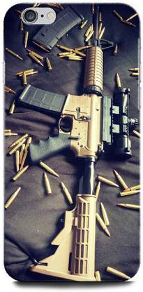 INTELLIZE Back Cover for APPLE iPhone 6s AR, 15, ARMY, AR, 15GUN, GUNBULLETS, MILITARY, RIFLE, ARMY