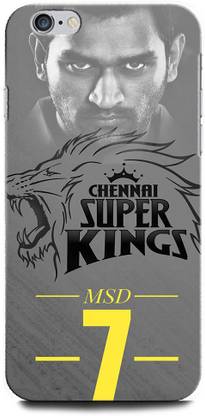ORBIQE Back Cover for APPLE iPhone 6s MN0W2HN/A MS DHONI 7, MAHENDRA SINGH DHONI, DHONI, CRICKET, JERSEY