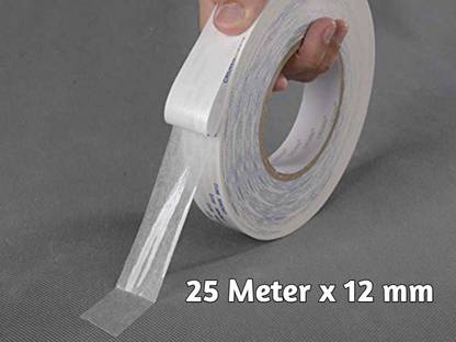 Young Arrow Double Sided High Performance, Multi Purpose Tissue Tape (Length 25meter x Width 12mm) (Manual)