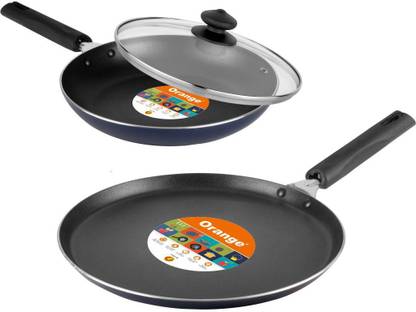 ORANGE Induction Bottom Non-Stick Coated Cookware Set
