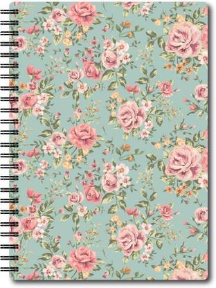 Nourish A6 Size Plain Pages Colourful Graphic Diary A6 Notebook Unruled 75 Pages