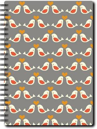 Nourish A6 Size RULED Pages Colourful Graphic Diary A6 Notebook Ruled 75 Pages