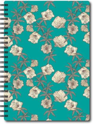 Nourish A4 Size RULED Pages Colourful Graphic Diary A4 Notebook Ruled 75 Pages