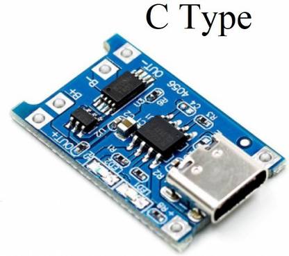 Republic TP4056 1A Li-ion lithium Battery Charging Module With Current Protection - Type C Micro Controller Board Electronic Hobby Kit