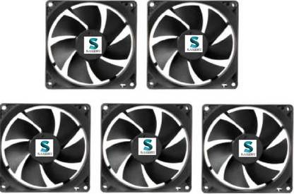 samest Pack of 5 DC 12V Cooling Fan for DIY Incubator Cabinet & PC Case 3 inch Cooling Fan for PC Case CPU Cooler (Black) Electronic Components Electronic Hobby Kit