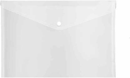 KRISHVIA plastic Document File Bag (Set Of 5, Transparent)