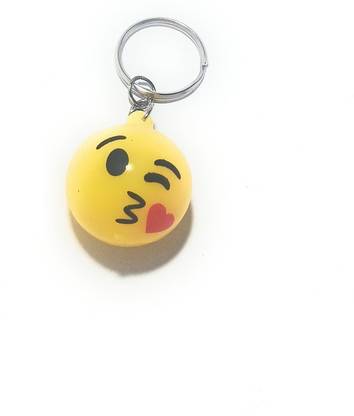 Auspice Multiple Light Love Bite Smiley Emoji Key Chain
