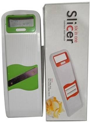 Tog 6 in 1 Vegetable Slicer / Chips cutter / Carrot cutter for halwa / Salad Cutter Kitchen Tool Set