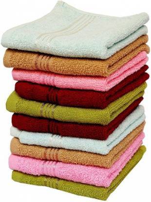 Weaving Poems 12in X 12in Face Towel Set Multicolor Cloth Napkins