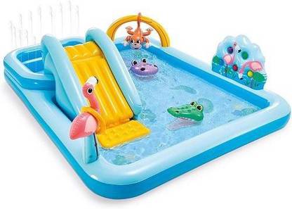 Momai Inflatable Jungle Adventure Play Center Inflatable Kiddie Spray Wading Pool - 57161
