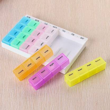 HARDIKSALES 7 days 4 times in a day Pill Box