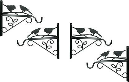 EzzuCrafts 2 Pack Hanging Plants Bracket Bird Feeder Hanger Birds & Dogs Decorative Plant Hanger Plant Container Set