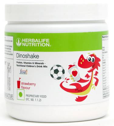 HERBALIFE Dinoshake Kids Drink Mix - Strawberry Flavor Plant-Based Protein