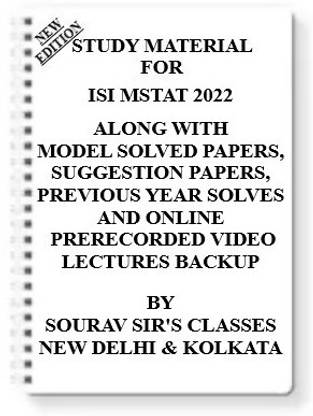 Study Material For Isi Mstat 2022 [pack Of 4 Books] With Model Question Papers + Topicwise Analysis + Mcq Questions