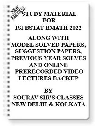Study Material On Isi Bstat Bmath