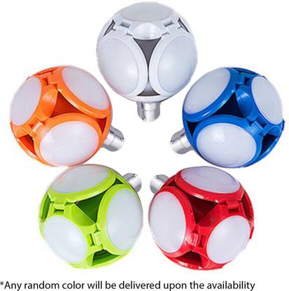 WRADER 5 In 1 Football LED Light Bulb 40 Watt (100W Equivalent), B22 Holder Fitting 6500K Daylight Bright Deformable Ceiling Home Lighting for Living Room, Office, Kitchen, Laundry Room, Garage, Basement, Bedroom, Hall Ceiling Lamp