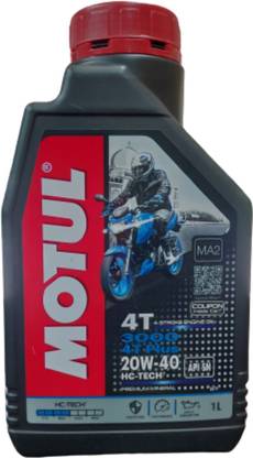 MOTUL 3000 4T Plus 20W40 HC Tech Engine Oil for Bikes Premium Mineral Engine Oil (1L) Mineral Engine Oil