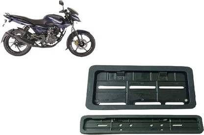 AS TRADERS Bike Number Plate Frame Set of Two (Front and Back) For Pulsar 135 LS DTS-i Bike Number Plate