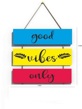 Crafts World GOOD VIBES ONLY WALL HANGING