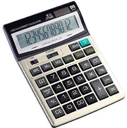 Indoselection CT-033-T CT-712S Big Display Two Way Power Calculator for Office use/Home use Basic  Calculator