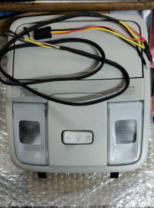 CARMART ROOF LIGHT WITH SUNGLASS HOLDER for Creta 2020 21 LATEST MODEL WITH WIRING Grey Car Sunglass Clip Holder