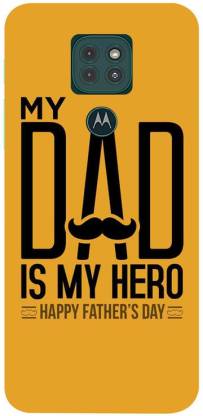 Golden Mask Back Cover for Motorola Moto G9 My Dad is My Hero