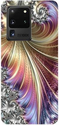 Golden Mask Back Cover for Samsung Galaxy S20 Ultra Multicolor Design Image