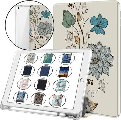 DuraSafe Cases Front & Back Case for iPad 9th 2021 8th 2020 7th 2019 Generation [ iPad 9 iPad 8 iPad 7 ] 10.2 Inch Pencil Holder Case