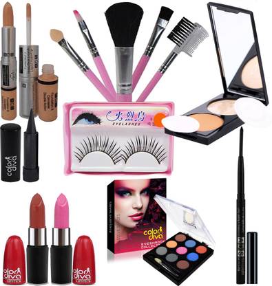 Color Diva Combo - Perfect Face Makeup With Brush Set, Pack of 13, (GC1444)