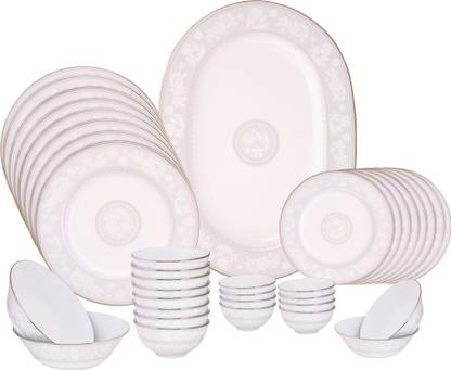 Noritake Pack of 37 Porcelain Hearth Collection M661 Winter Sonata Dinner Set