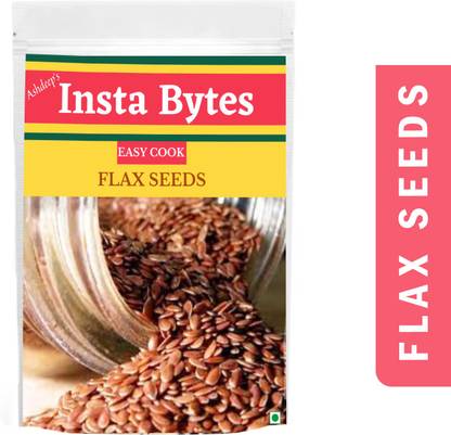 Insta Bytes Organic Flax Seeds Raw Superfood for Weight Loss Brown Flax Seeds
