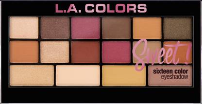 L.A. COLORS Sweet! 16 Color Eyeshadow Palette - 20 g