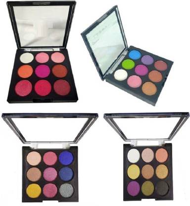 MYEONG PROFESSIONAL 9 MULTI COLOR SHIMMER & MATTE LONG LASTING WATERPROOF PRESSED EYE SHADOW PALETTE 48 g