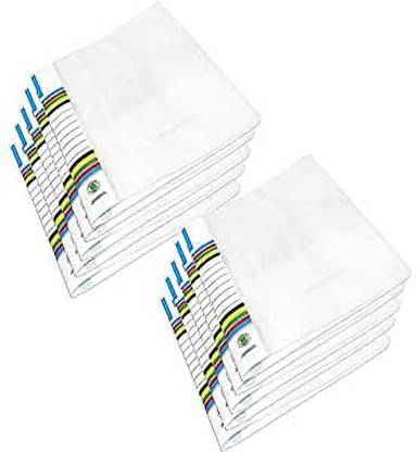 DREAM CHOICE Plastic Polypropylene A4 Size Plastic Clear Report Clip File (Set of 10, Transparent)