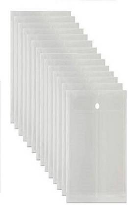 Xcel Plastic Envelope Holder Storage Case Report Top Opening Document File Bag