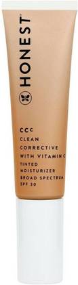 Honest Beauty CC Tinted Moisturizer with Vitamin C Broad Spectrum SPF 30 Dune Foundation