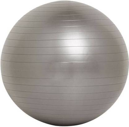 Fitguru EXERCISE GYM BALL 85 CMS GREY WITH FOOT PUMP Gym Ball
