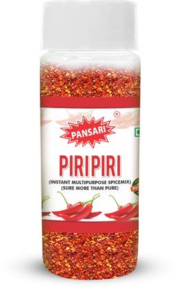 Pansari Organic Piri Piri Masala | Instant Seasoning Mix | Exotic Spices Blend - (60grm)