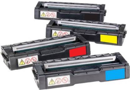 wetech SP 250 Color Toner Cartridges Compatible For Ricoh SP C250DN, C250SF, SPC250SF, SPC250DN Printer - Combo (Black, Cyan, Magenta, Yellow) Black + Tri Color Combo Pack Ink Cartridge