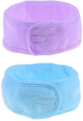 AANU Adjustable cotton Facial Headbands Set of 2 Pcs, For Women And Men, Stretchable Facial Head Band Makeup Headband