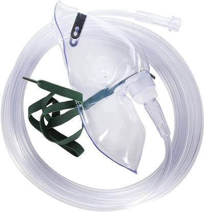OTICA Alpha Adult Oxygen Mask Fits On Every humidifier bottles-Adult (Pack of 3)