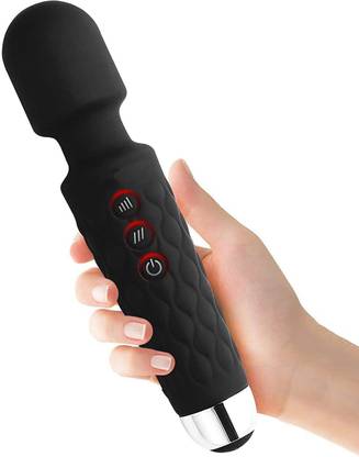 TechBuddy Magic Waterproof PERSONAL Wand Massager, Mini Handheld Rechargeable T131 Neck Shoulder Back Body Massage with 8 Powerful Speeds&20 Pulsating Patterns E32 Massager